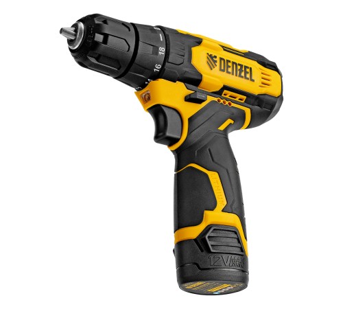 Дрель-шуруповерт аккумуляторная CDQ-12, Li-Ion, 12 В Denzel