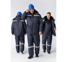 Костюм зимний Мастер-Ультра (тк.Оксфорд) п/к, т.синий