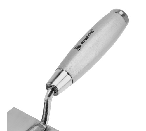 Кельма из нержавеющей стали, 120 х 79 мм, деревянная ручка Matrix