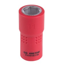 Головка торцевая диэлектрическая шестигранная 1/4", 11 мм KING TONY 2335VE11M