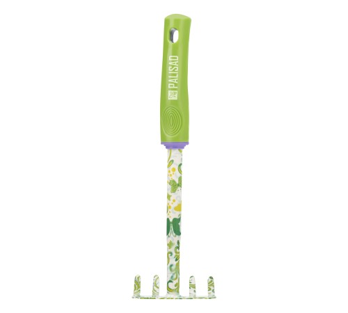 Грабли 5 - зубые, 85 х 310 мм, стальные, пластиковая рукоятка, Flower Green, Palisad Грабли 5 - зубые, 85 х 310 мм, стальные, пластиковая рукоятка, Flower Green, Palisad