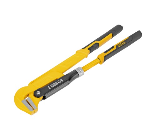 Ключ трубный рычажный №1", 1", цельнокованый, CrV, тип "L" Denzel