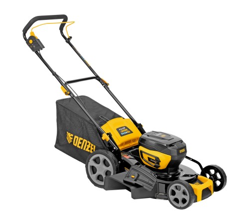 Газонокосилка аккумуляторная бесщет. DLM-460, 460 мм, травосб. 65 л., Li-Ion, 40 В Denzel