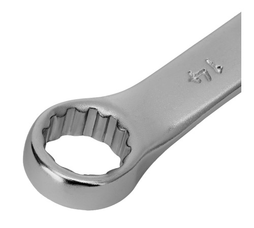 Ключ комбинированный, 14 мм, CrV, матовый хром Stels