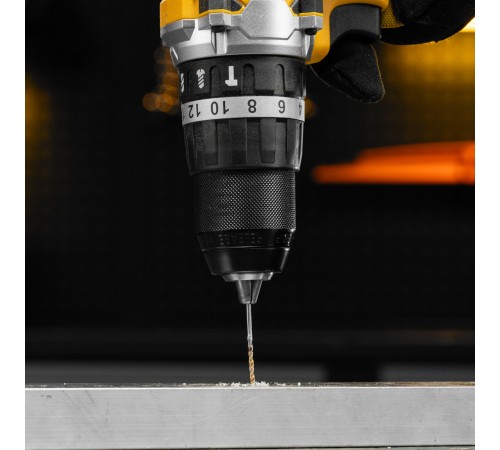 Сверло спиральное по металлу 2 x 49 мм, Р6М5, Golden Tip , 2шт. Denzel