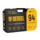 Набор инструментов, 1/2", 1/4", CrV, S2, пластиковый кейс, 94 предмета Denzel