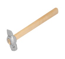 Молоток слесарный, 600 г, круглый боек, деревянная рукоятка