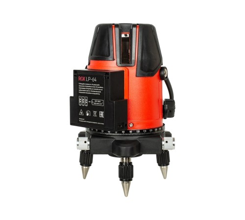 Комплект: лазерный уровень RGK LP-64 + штатив RGK LET-170