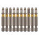 Бита TX 25х50, сталь S2, шестигранный профиль, 10 шт. Е 6,3 Denzel