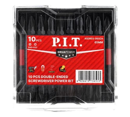 Бита ударная двусторонняя магнитная P.I.T. ASDR03-065CA