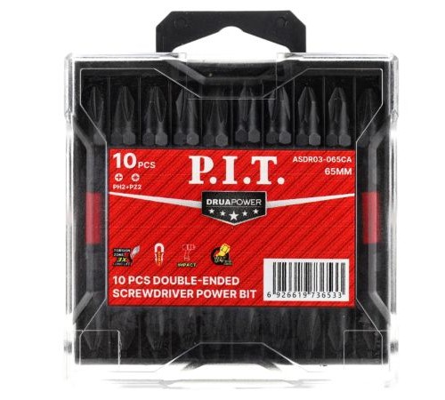 Бита ударная двусторонняя магнитная P.I.T. ASDR03-065CA