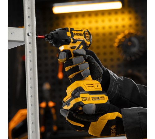 Винтоверт ударный аккумуляторный бесщет. CIDH-BL-20-270, Li-Ion, 20 В// Denzel