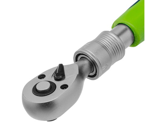 Ключ-трещотка телескопический 1/4", 170-230 мм, 72 зуба, с быстрым сбросом Сибртех