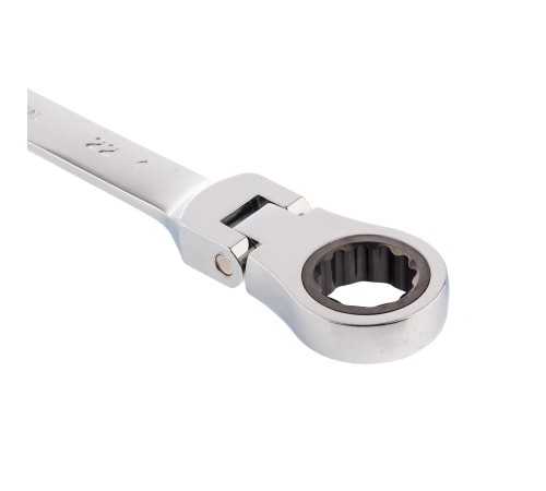 Ключ комбинированный трещоточный, 22 мм, CrV, шарнирный, зеркальный хром Matrix