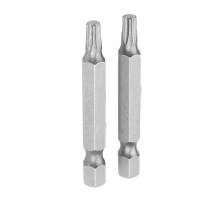 Набор вставок (бит) торцевых 1/4", Torx, T10, 50 мм, 2 предмета TOLSEN TT20321 Набор вставок (бит) торцевых 1/4", Torx, T10, 50 мм, 2 предмета TOLSEN TT20321