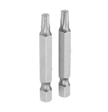 Набор вставок (бит) торцевых 1/4", Torx, T10, 50 мм, 2 предмета TOLSEN TT20321 Набор вставок (бит) торцевых 1/4", Torx, T10, 50 мм, 2 предмета TOLSEN TT20321