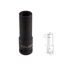 Головка торцевая ударная глубокая шестигранная 1/2", 13 мм TOLSEN TT18263