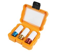 Набор ударных глубоких торцевых головок 1/2", шестигранные, 17, 19, 21 мм TOLSEN TT15510