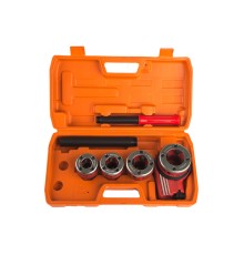 Резьбонарезной набор, трещотка, 4 клуппа 1/2", 3/4", 1", 1-1/4" Sturm!