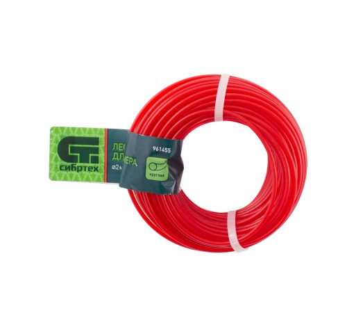 Леска для триммера круглая, 2.0 мм х 15 м, Сибртех