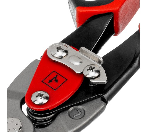 Ножницы по металлу, 250 мм, левый рез, сталь CRMO, двухкомпонентные рукоятки, PRO Matrix