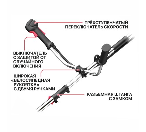 Триммер аккумуляторный бесщёточный P.I.T. PTR20H-380A (1 АКБ, ЗУ)