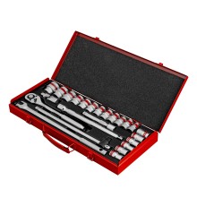 Набор торцевых головок с трещоткой 1/2", 24 предмета Matrix