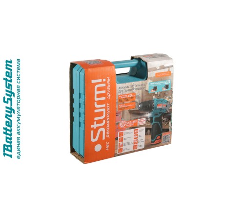 Аккумуляторный шуруповерт Sturm! CD1240BLC BatterySystem12V Аккумуляторный шуруповерт Sturm! CD1240BLC BatterySystem12V
