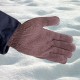 Перчатки трикотажные, акрил, коричневый, оверлок Сибртех