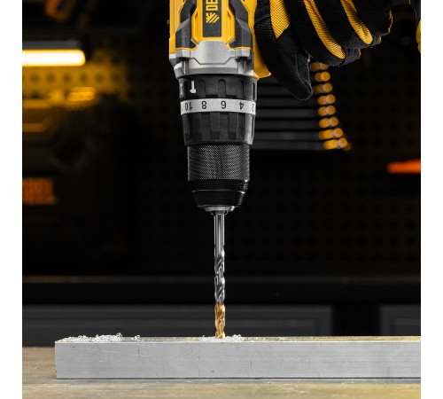 Сверло спиральное по металлу 7,5 x 109 мм, Р6М5, Golden Tip  Denzel