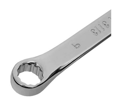 Ключ комбинированный, 9 мм, CrV, полированный хром Matrix