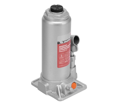Домкрат гидравлический бутылочный, 6 т, h подъема 216-413 мм, в пластиковом кейсе Matrix