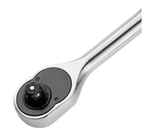 Ключ-трещотка 3/8", 45 зубьев, цельнометаллический, с быстрым сбросом, CrV, хром Сибртех