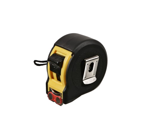 Рулетка 8x25мм, 2 стопа, компактный корпус, мощный магнит, Hanskonner