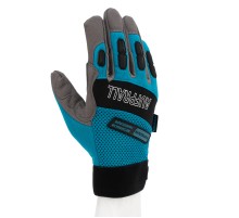 Перчатки универсальные комбинированные, с защитными накладками, STYLISH, размер L (9) Gross