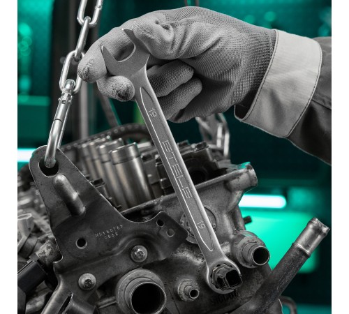 Набор инструментов, 1/2", 1/4", CrV, 12 гранные головки, пластиковый кейс, 76 предметов Stels