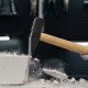 Молоток слесарный, 1000 г, квадратный боек, деревянная рукоятка
