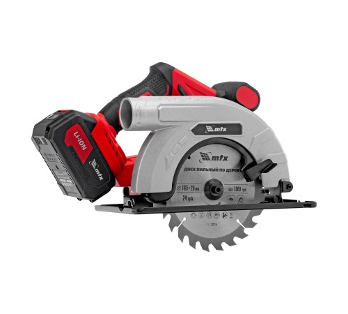 Пила циркулярная аккумуляторная CCSU-20-165, 165 мм, Li-Ion, 20 В// MTX