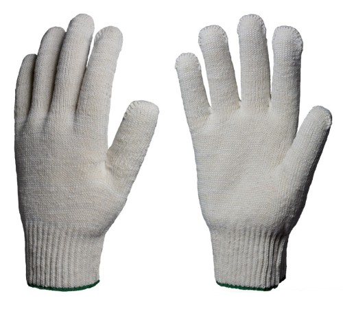 Перчатки х/б 10кл. СТАНДАРТ 30-32гр. 116текс, белые Перчатки х/б 10кл. СТАНДАРТ 30-32гр. 116текс, белые