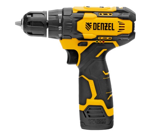 Дрель-шуруповерт аккумуляторная CDQ-12, Li-Ion, 12 В Denzel