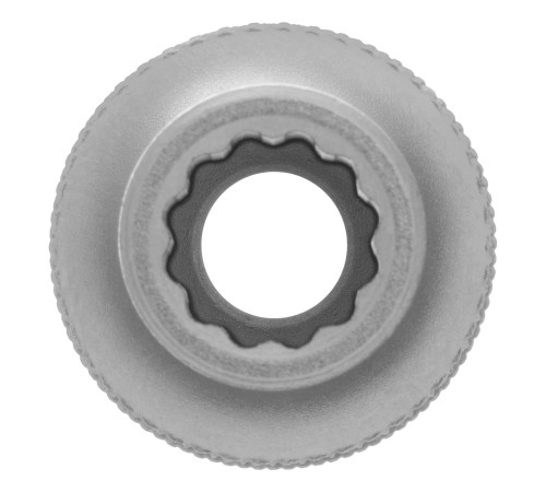 Головка торцевая, 9 мм, двенадцатигранная, CrV, под квадрат 1/2, хромированная Stels