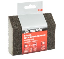 Губка для шлифования, 120 х 90 х 25 мм, трапеция, мягкая, P 40 Matrix Губка для шлифования, 120 х 90 х 25 мм, трапеция, мягкая, P 40 Matrix