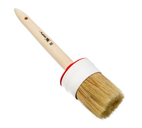 Кисть круглая №20 (65 мм), натуральная щетина, деревянная ручка MTX