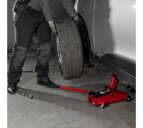 Домкрат гидравлический подкатной, 2 т, 140-340 мм MTX