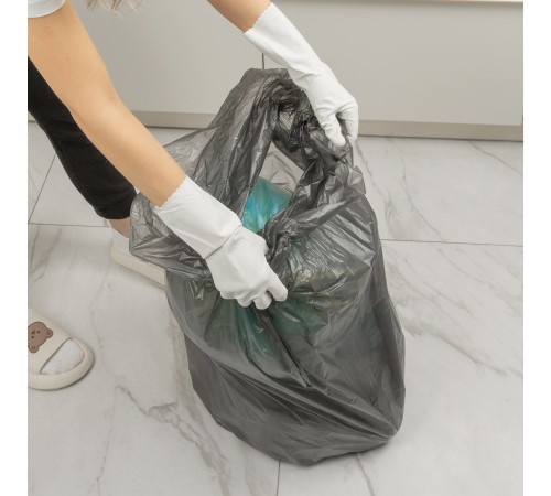Пакеты для мусора 120 л x 10 шт. серые, Home Palisad