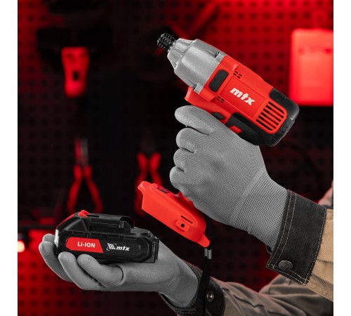 Винтоверт ударный аккумуляторный CIDS-20-280, Li-Ion, 20 В MTX