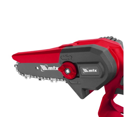 Цепная мини-пила аккумуляторная, MCS-100, шина 100 мм, Li-Ion, 20 В MTX