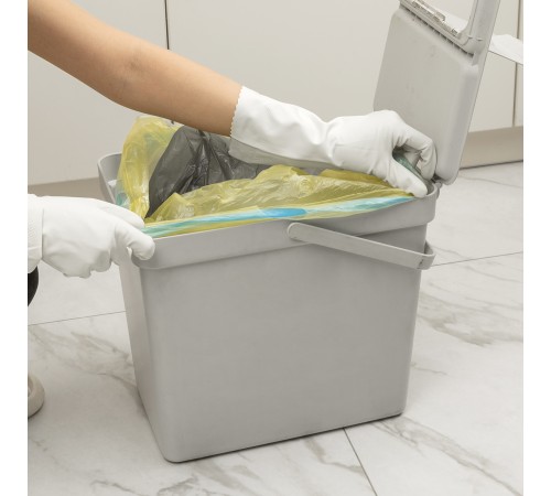 Пакеты для мусора с завязками 35 л x 15 шт. желтые, Home Palisad