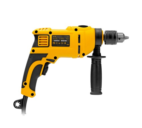 Дрель ударная ID-750, 750 Вт, 0-3000 об/мин, 48000 уд/мин Denzel