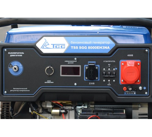 Бензиновый генератор 7,8 кВт TSS SGG 8000EH3NA в кожухе МК-1.1 Бензиновый генератор 7,8 кВт TSS SGG 8000EH3NA в кожухе МК-1.1